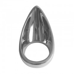 Stainless Steel Teardrop Cock Ring - 45mm