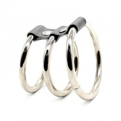 Triple Steel Cock Ring