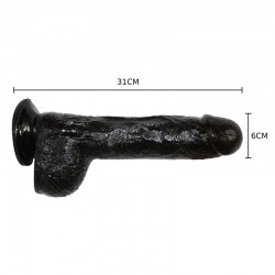 Dildo El Toro Preto 31cm