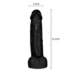 Dildo Realístico Master Dong 15,5cm Preto