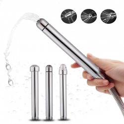 Shower Attachment for Anal Douche with 3 Tips Clean Flux