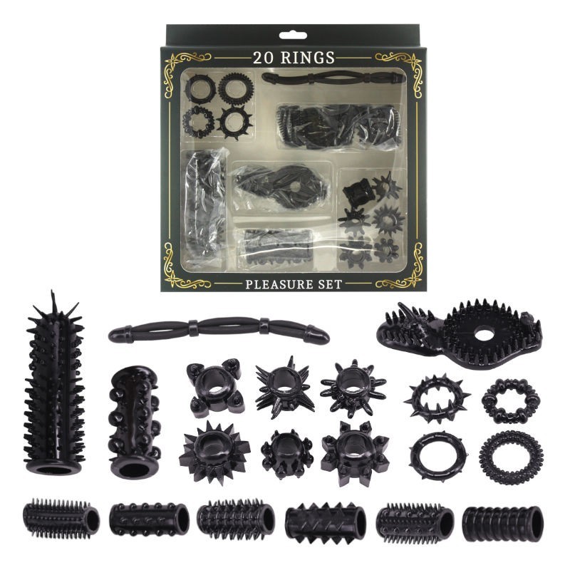 20 Cockrings Pleasure Set