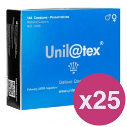 Box of 144 natural condoms x 25