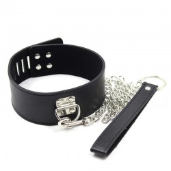 Leather Collar with leash