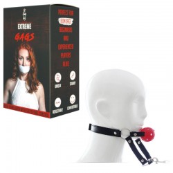 BALL GAG WITH METAL CHAIN LEASH