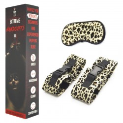 LEOPARD SET - HANDCUFFS AND BLINDFOLD