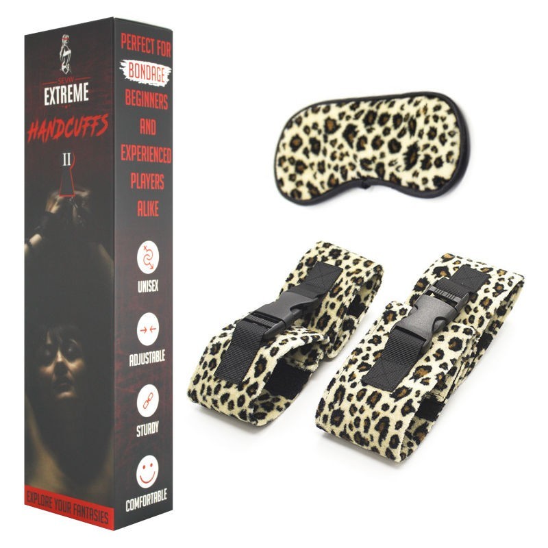 CONJUNTO LEOPARDO – ESPOSAS Y ANTIFAZ