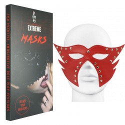 MASQUE EN FAUX CUIR CATWOMAN – ROUGE