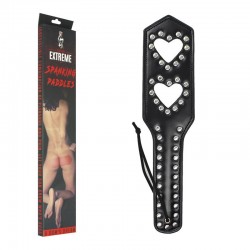 STUDDED HEARTS SPANKING PADDLE