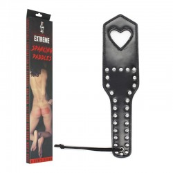 HEART IMPRESSION SPANKING PADDLE – BLACK