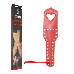 HEART IMPRESSION SPANKING PADDLE – RED