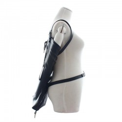 Leather Arm Binder Restraint - Black