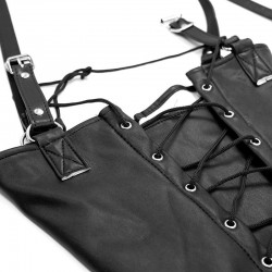 Leather Arm Binder Restraint - Black