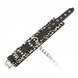 Hogtie Leather Restraints - Leopard