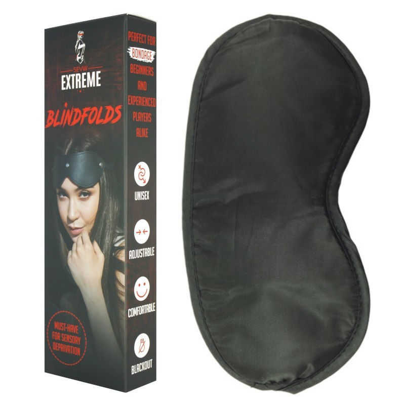 Soft Satin Blindfold Black