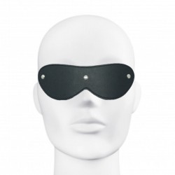 Faux Leather Blindfold - Black