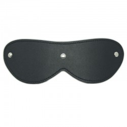 Faux Leather Blindfold - Black