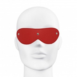 Faux Leather Blindfold - Red