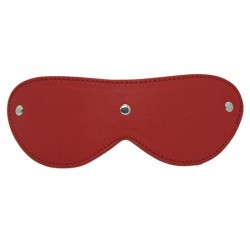 Faux Leather Blindfold - Red