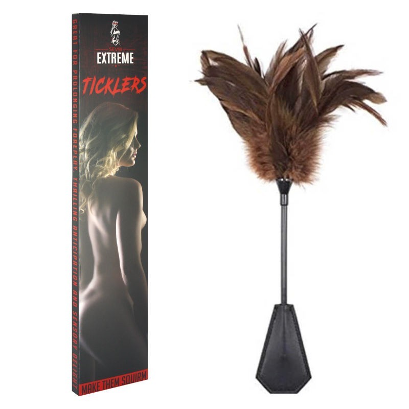 Tease Feather Tickler - Brown