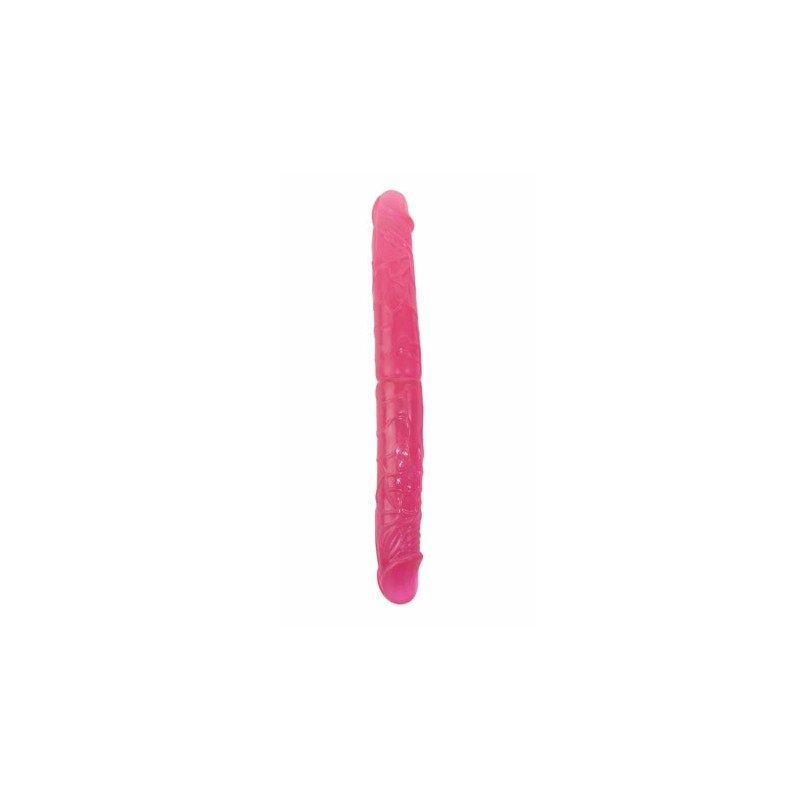 Pink double heads dildo