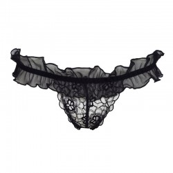 STRING ELISA THONG BLACK