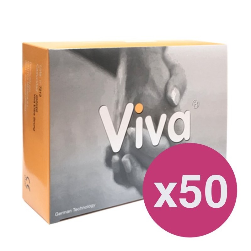 PRÉSERVATIFS VIVA EXTRA STRONG - BOÎTE DE 144 X 50