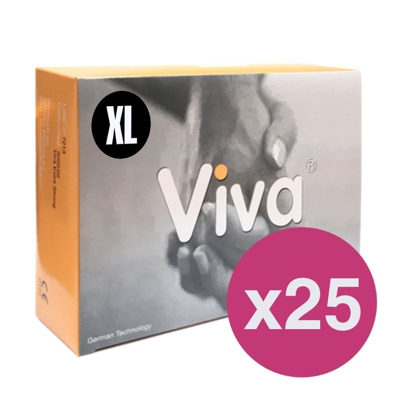 .PRÉSERVATIFS VIVA XL - BOÎTE DE 144 X 25