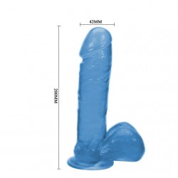 STRONG AND BRAVE MAN BLUE DILDO – 20 CM