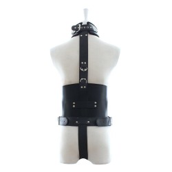 Leather body harness with G-string